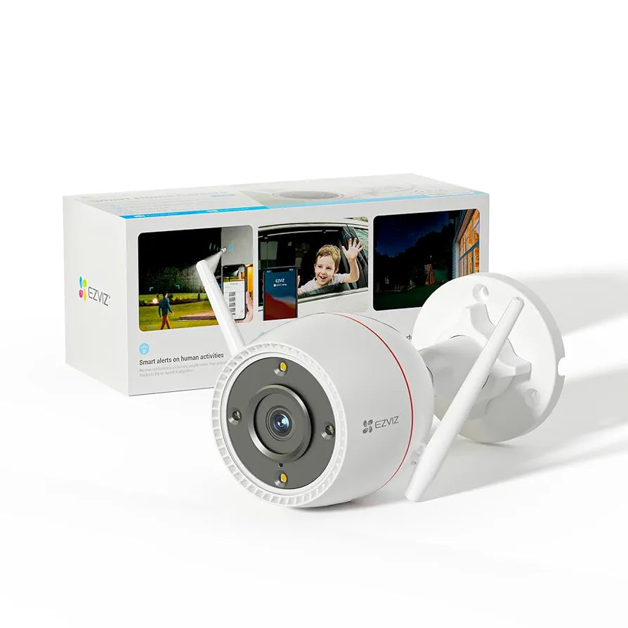 EZVIZ Two-Way Call 2.5K Outdoor Cameras for Home Security Outside, WiFi Surveillance Camera, No Subscription with Color Night Vision, IP67 Waterproof, Motion Detection, Custom Voice Alerts, Alexa