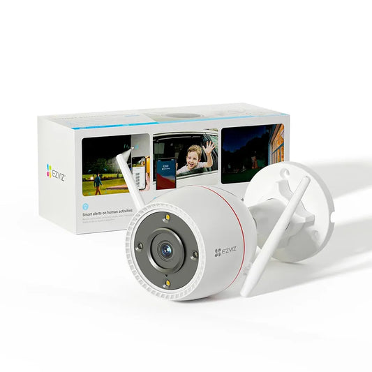 EZVIZ Two-Way Call 2.5K Outdoor Cameras for Home Security Outside, WiFi Surveillance Camera, No Subscription with Color Night Vision, IP67 Waterproof, Motion Detection, Custom Voice Alerts, Alexa