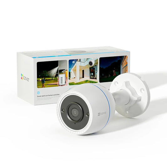 EZVIZ Color Night Vison, WiFi Security Camera Outdoor/Outside, Home Security Cameras, Surveillance Camera, No Subscription with IP67 Waterproof, Motion Detection, Audio Pick-Up, Alexa/Google, 512 SD